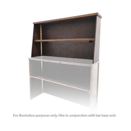 Portable Bar Rear Shelf Unit