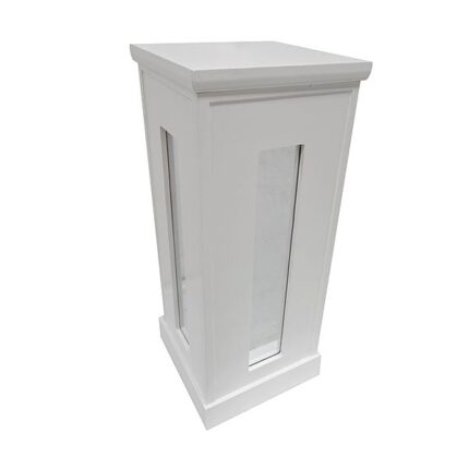 White Mirror Plinth