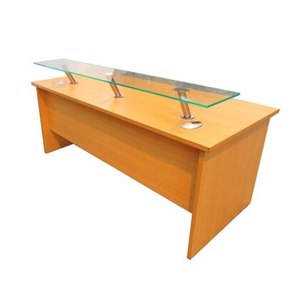 Reception Desk With Front Perspex Shelf