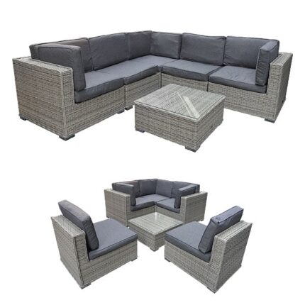 6 Piece Santorina Outdoor Rattan Set