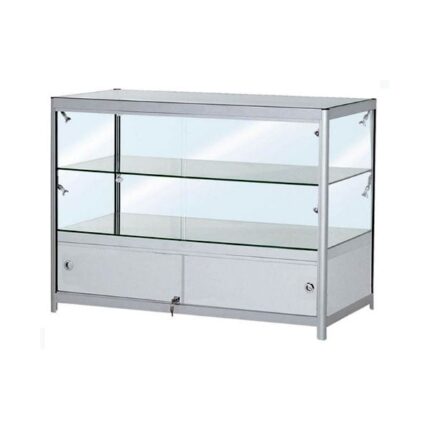 Double Tier Low Showcase With Cabinet