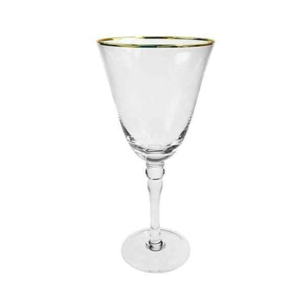 Gold Rim Wine Glass 11oz