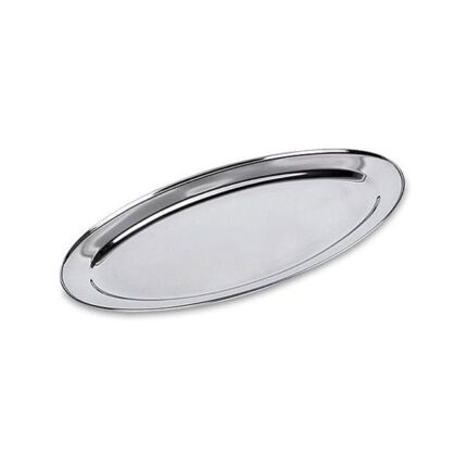 18in Oval Stainless Steel Flat