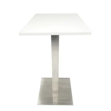 Piazza Poseur Table 600 Square White