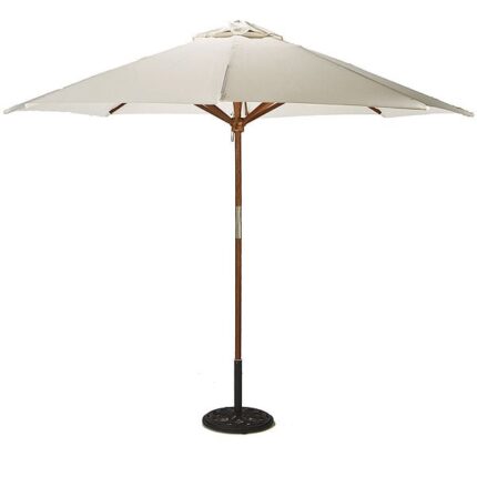 3m Hardwood Parasol & Base