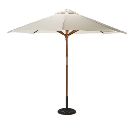 2.5m Hardwood Parasol & Base