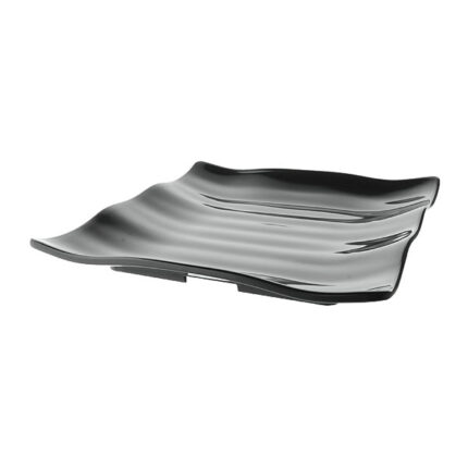 Black Square Wavy Platter
