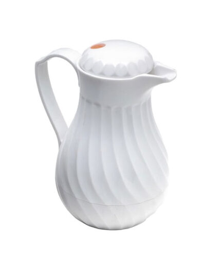 White Swirl Jug Flask