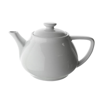 Plain White Tea Pot 28oz