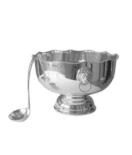 18 Pint Silver Punch Bowl & Ladle