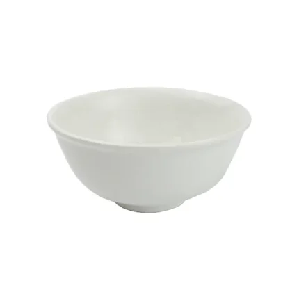 Cameo Lipped White Rice Bowl